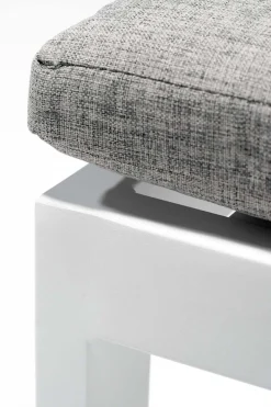 Discount Danni Gartenlounge für 5 Personen, weiß/grau, Aluminium, inkl. Polster, korrosions- und witterungsbeständig Gartenlounge|Aluminium-Gartenmöbel