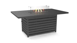 Clearance Matteo L Gartenlounge mit Feuertisch für 6 Personen, anthrazit/grau, Alu/Polyacryl, flexibel verstellbar Gartenlounge