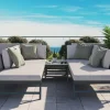 Morino Gartenlounge, anthrazit/grau, Alu/Polyacryl, inkl. Couchtisch, flexibel verstellbar, abnehmbare Bezüge Gartenlounge|Aluminium-Gartenmöbel