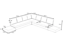 Sambesi Gartenlounge, anthrazit/grau, Alu/Polyacryl, Ecklounge inkl. 2 Beistelltische Gartenlounge|Aluminium-Gartenmöbel