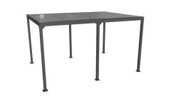 Urban Pavillon, anthrazit, Aluminium, 400 x 300 cm, rostfreies Material, mit Kurbelfunktion, integrierte Dachrinne Aluminium-Gartenmöbel|Pavillon