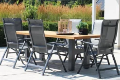 Best Alice Comfort Klappstuhl, xerix/anthrazit, Alu/Textilen Aluminium-Gartenmöbel|Gartenstühle & Gartensessel
