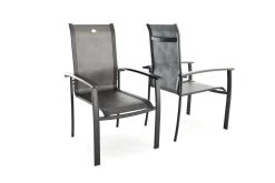 Outlet Alice Comfort Stapelsessel, xerix/anthrazit, Alu/Textilene, 68x65x107cm Gartenstühle & Gartensessel