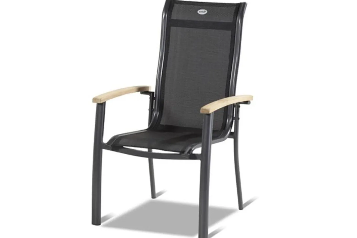 New Alice Garten-Essgruppe, xerix/natur, Alu/Teak, 4x4 Textilen, 4 Stapelsessel, 260/160x90cm Garten-Essgruppen|Aluminium-Gartenmöbel