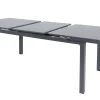 Hot Alice Garten-Essgruppe, xerix, Alu/4x4 Textilen, Tisch 180/240x100cm, 8 Stapelsessel Garten-Essgruppen