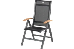 Best Alice Garten-Essgruppe, xerix/natur, Alu/Teak, 4x4 Textilen, 4 Hochlehner, 260/160x90cm Garten-Essgruppen