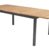 Online Alice Garten-Essgruppe, xerix/natur, Alu/Teak, 4x4 Textilen, 4 Klappstühle, 150/210x90cm Garten-Essgruppen