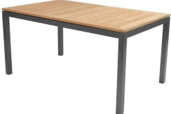 Online Alice Garten-Essgruppe, xerix/natur, Alu/Teak, 4x4 Textilen, 4 Klappstühle, 150/210x90cm Garten-Essgruppen