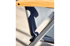 Online Alice/South Wales Garten-Essgruppe, xerix/natur, Alu/Teak/2x2 Textilen, 150/210x90 cm, 6 Klappstühle Garten-Essgruppen|Aluminium-Gartenmöbel