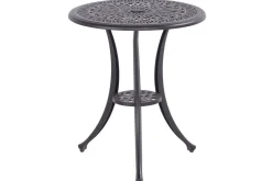 Amalfi Bistrotisch, bronze, Alu-Guss, Ø62cm Gartentische|Aluguss-Gartenmöbel