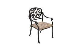 Amalfi Garten-Essgruppe, bronze, Alu-Guss, 6 Diningsessel, 214x112cm Aluguss-Gartenmöbel|Garten-Essgruppen