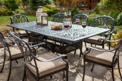 Best Amalfi Garten-Essgruppe, bronze, Alu-Guss, 8 Diningsessel Aluguss-Gartenmöbel|Garten-Essgruppen