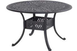 Hot Amalfi Tisch, bronze, Alu-Guss, Ø120cm Gartentische|Aluguss-Gartenmöbel