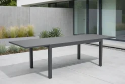 Hot Ausziehtisch Tipperary xerix/stone grey, Aluminium/HPL, 160/260x93cm Gartentische