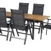 Hot 4er Set Alice Comfort Stapelsessel, xerix/anthrazit, Alu/Textilene, 68x65x107cm Aluminium-Gartenmöbel|Gartenstühle & Gartensessel