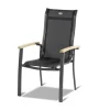 Best Gartenmöbel-Set, xerix-anthrazit, Alu/Teakholz, 4x4 Textilen, 210/150x90 cm, 6 Personen Garten-Essgruppen