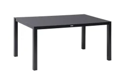 Sale Raffaelo Garten-Essgruppe, xerix/anthrazit, Alu/Spraystone/Teak, 160x95 cm, 4 Klappstühle, Teak Armlehnen Garten-Essgruppen|Aluminium-Gartenmöbel