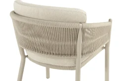 Hot Shades of Colour Altea Diningsessel, sand/beige, Polyester/Rope-Geflecht, 58 x 62 x 81 cm, inkl. Kissen und ergonomischer Rückenlehne Gartenstühle & Gartensessel|Rope-Gartenmöbel