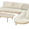 Outlet Shades of Colour Bilbao Gartenlounge, cappuccino/beige, Alu/Polyester/Rope-Geflecht, inkl. Polster Gartenlounge|Aluminium-Gartenmöbel