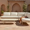 Outlet Shades of Colour Bilbao Gartenlounge, sand/beige, Alu/Polyester/Rope-Geflecht, inkl. Polster Gartenlounge|Aluminium-Gartenmöbel