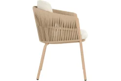 Sale Shades of Colour Sevilla Diningsessel, cappuccino/beige, Polyester/Rope-Geflecht, 63 x 57 x 75 cm, inkl. Polster Gartenstühle & Gartensessel|Rope-Gartenmöbel