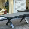 Hot Sondermodell Xanadu / Aruba Garten-Essgruppe, xerix/anthrazit, Alu/Glaskeramik, 8 Stapelsessel, 2 Klappstühle, 220/280x100cm Garten-Essgruppen