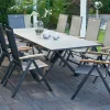 Sale Sondermodell Xanadu / Aruba Garten-Essgruppe, xerix/anthrazit, Alu/Glaskeramik, 10 Klappstühle, 220/280x100cm Garten-Essgruppen