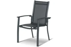 Discount Sondermodell Xanadu / Alice Comfort Garten-Essgruppe, xerix/anthrazit, Alu/Glaskeramik, 2 Stapelsessel, 6 Klappstühle, 220/280x100cm Garten-Essgruppen