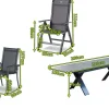 Hot Sondermodell Xanadu / Alice Comfort Garten-Essgruppe, xerix/anthrazit, Alu/Glaskeramik, 2 Stapelsessel, 8 Klappstühle, 220/280x100cm Garten-Essgruppen|Aluminium-Gartenmöbel