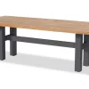 Hot Sondermodell Yasmani/Raffaelo Garten-Essgruppe, xerix, Alu/Teakholz, 240x100cm, 8 Stapelsessel Garten-Essgruppen