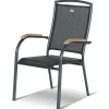Hot Sondermodell Yasmani/Raffaelo Garten-Essgruppe, xerix, Alu/Teakholz, 240x100cm, 4 Stapel-, 2 Klappstühle Garten-Essgruppen|Aluminium-Gartenmöbel