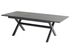 Discount Xanadu / Alice Garten-Essgruppe, xerix, Alu/Textilene/Glaskeramik, 8 Klappstühle, 160/220x100cm Garten-Essgruppen|Aluminium-Gartenmöbel