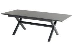 Online Xanadu / Alice Garten-Essgruppe, xerix, Alu/Textilene/Glaskeramik, 2 Stapelsessel, 6 Klappstühle, 160/220x100cm Garten-Essgruppen|Aluminium-Gartenmöbel