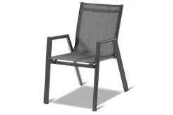 Outlet Xanadu / Aruba Garten-Essgruppe, xerix, Alu/Textilene/Glaskeramik, 8 Stapelsessel, 160/220x100cm Garten-Essgruppen|Aluminium-Gartenmöbel