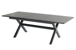 Online Xanadu / Aruba Garten-Essgruppe, xerix, Alu/Textilene/Glaskeramik, 6 Stapelsessel, 160/220x100cm Garten-Essgruppen|Aluminium-Gartenmöbel