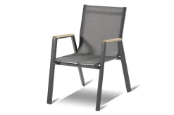 Sale Xanadu / Aruba Garten-Essgruppe, xerix/natur, Alu/Teak/Glaskeramik, 8 Dining Sessel, 160/220x100cm, Teak Armlehnen Garten-Essgruppen|Aluminium-Gartenmöbel