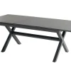 Sale Xanadu / Aruba Garten-Essgruppe, xerix/natur, Alu/Teak/Glaskeramik, 6 Dining Sessel, 160/220x100cm, Teak Armlehnen Garten-Essgruppen