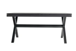 Discount Xanadu Ausziehtisch, xerix, Alu/Glaskeramik, 160/220x100cm, X-Gestell Gartentische|Aluminium-Gartenmöbel
