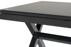 Discount Xanadu Ausziehtisch, xerix, Alu/Glaskeramik, 160/220x100cm, X-Gestell Gartentische|Aluminium-Gartenmöbel