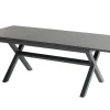 Clearance Xanadu / Da Vinci Garten-Essgruppe, xerix/natur, Alu/Teakholz/Glaskeramik, 220 x 100 cm, 6 Klappstühle Garten-Essgruppen|Aluminium-Gartenmöbel