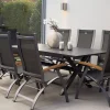 Online Xanadu / Primo Garten-Essgruppe, xerix, Alu/Textilene/Glaskeramik, 8 Klappstühle, 160/220x100cm, Ausziehfunktion Aluminium-Gartenmöbel