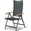 Clearance Yasmani/Raffaelo Garten-Essgruppe, xerix, Alu/Teakholz, 240x100cm, 6 Stapel-, 2 Klappstühle Garten-Essgruppen|Aluminium-Gartenmöbel