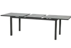 Discount Altura Garten-Essgruppe, anthrazit/anthrazit, Alu/Textilene, 180/240x90cm, 6 Klappstühle Garten-Essgruppen|Aluminium-Gartenmöbel