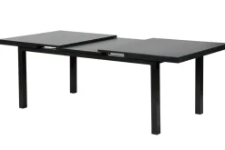 Clearance Altura Garten-Essgruppe, anthrazit, Alu/Textilene, Tisch 180/240x100cm, 8 Klappstühle Garten-Essgruppen