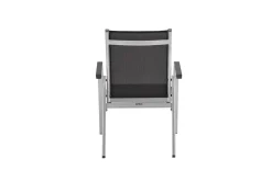 BasicPlus 4er-Set Stapelsessel, silber/anthrazit, 0301205-0000 Aluminium-Gartenmöbel|Gartenstühle & Gartensessel