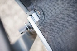 BasicPlus Garten-Essgruppe, silber/anthrazit, Alu/Spraystone/Textil, 160 x 95 cm, 4 Klappstühle Garten-Essgruppen
