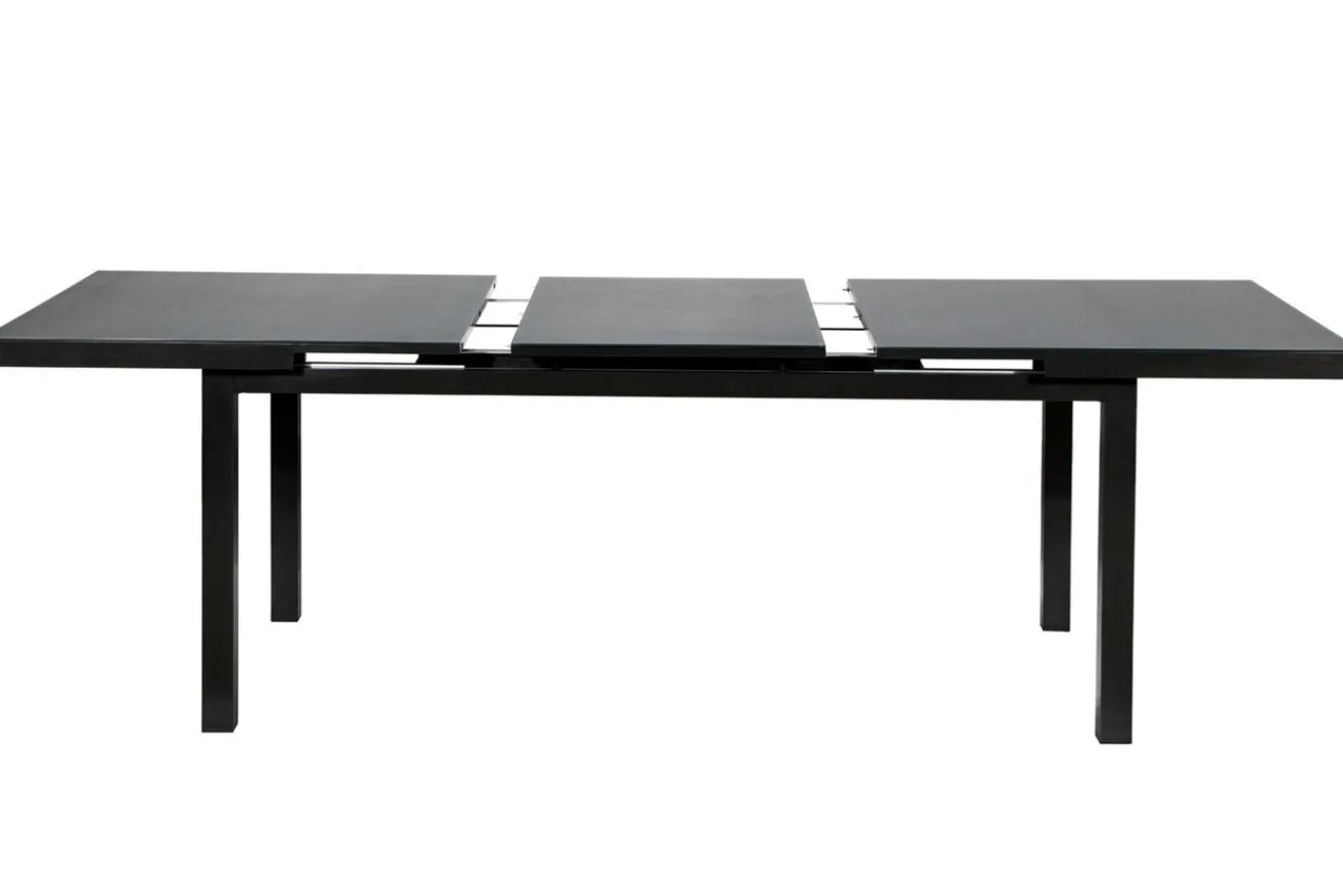 Best BasicPlus Garten-Essgruppe, anthrazit, Alu/Textilene, Tisch 180/240x100cm, 6 Stapelsessel Garten-Essgruppen