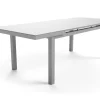 New BasicPlus Garten-Essgruppe, 6 Personen, ausziehbar, 180-240cm, Alu/Textilene, Klappstühle Garten-Essgruppen
