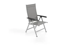 New BasicPlus Garten-Essgruppe, 6 Personen, ausziehbar, 180-240cm, Alu/Textilene, Klappstühle Garten-Essgruppen