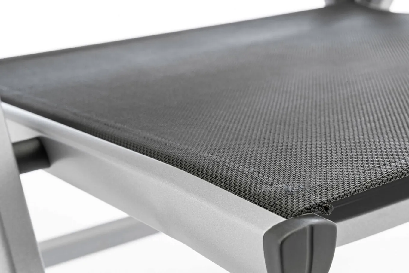 Best BasicPlus Garten-Essgruppe, silber / anthrazit, Alu / Spraystone / Textil, Tisch 180/280x100cm, 10 Klappstühle Garten-Essgruppen